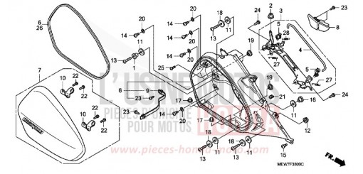 R. SADDLEBAG NT700V6 de 2006